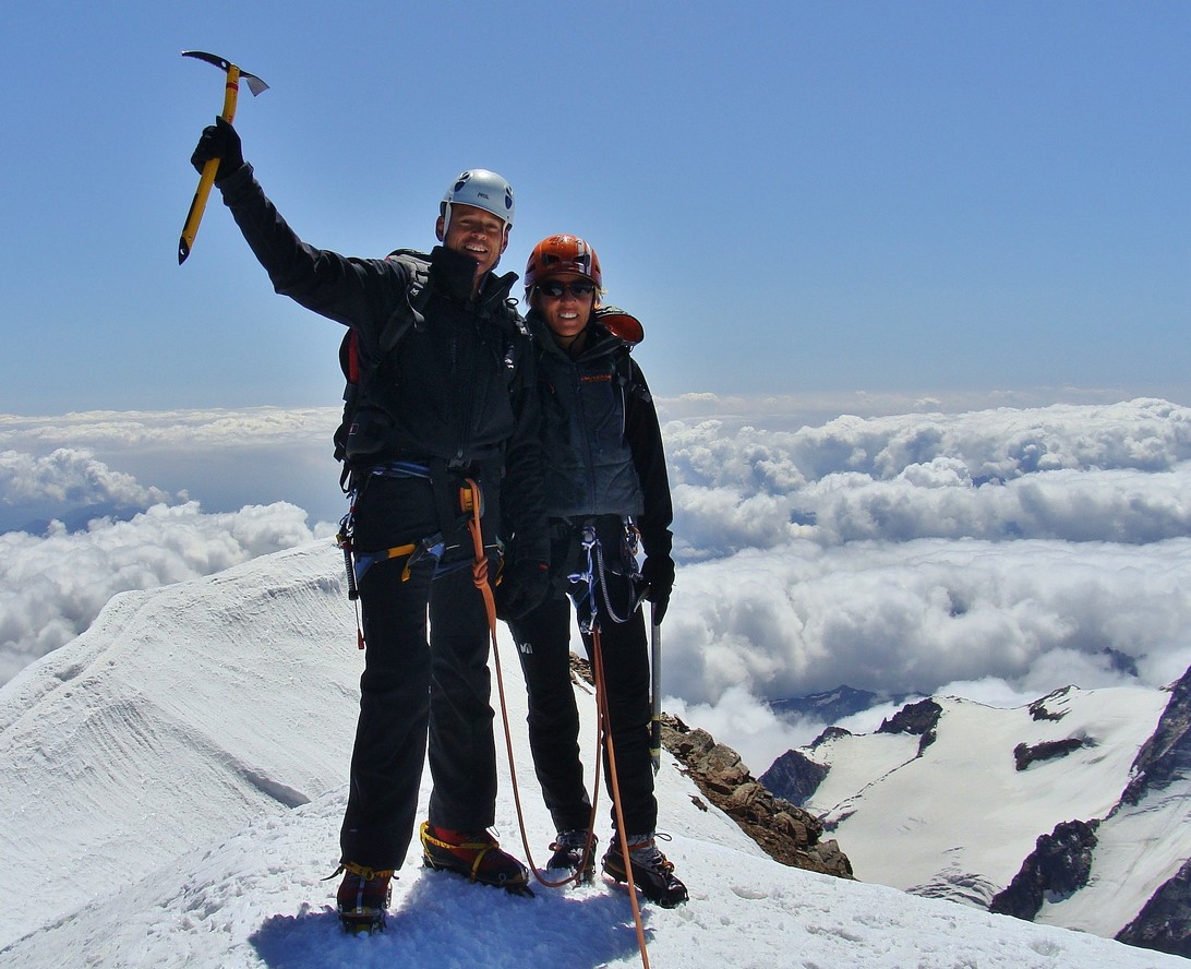 weissmies,swiss ,mountain,saas fe,mountain guide,alpinism,summit,climbing course, north ridge,